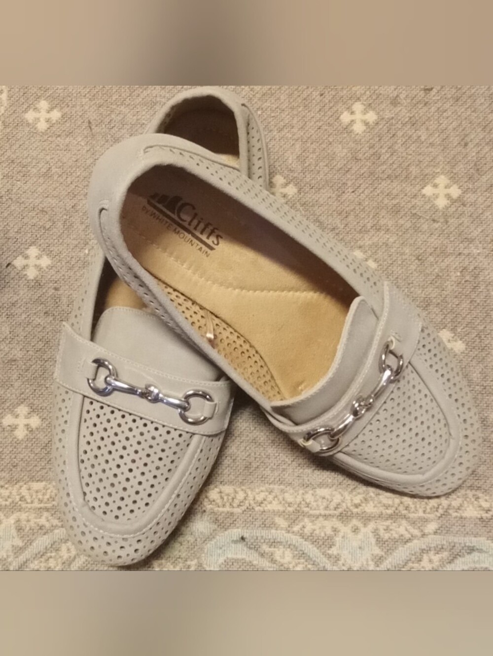 Cliffs by WHITE MOUNTAIN Light Tan Perforated Bit Loafers